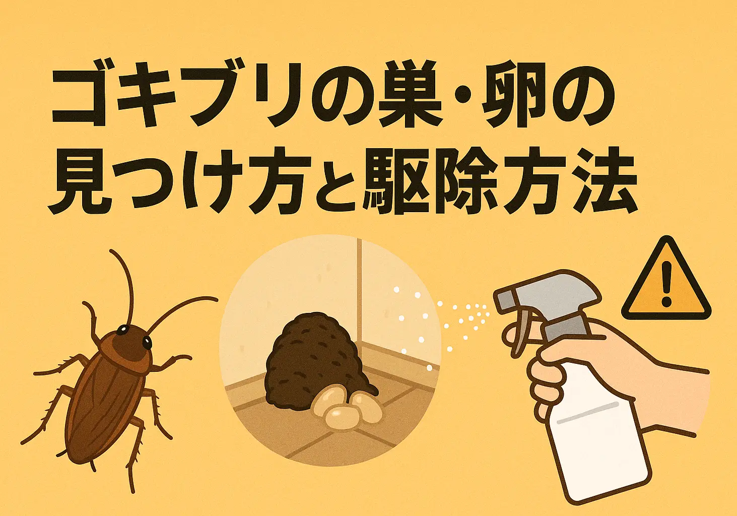 ゴキブリ 卵 見つけ たら