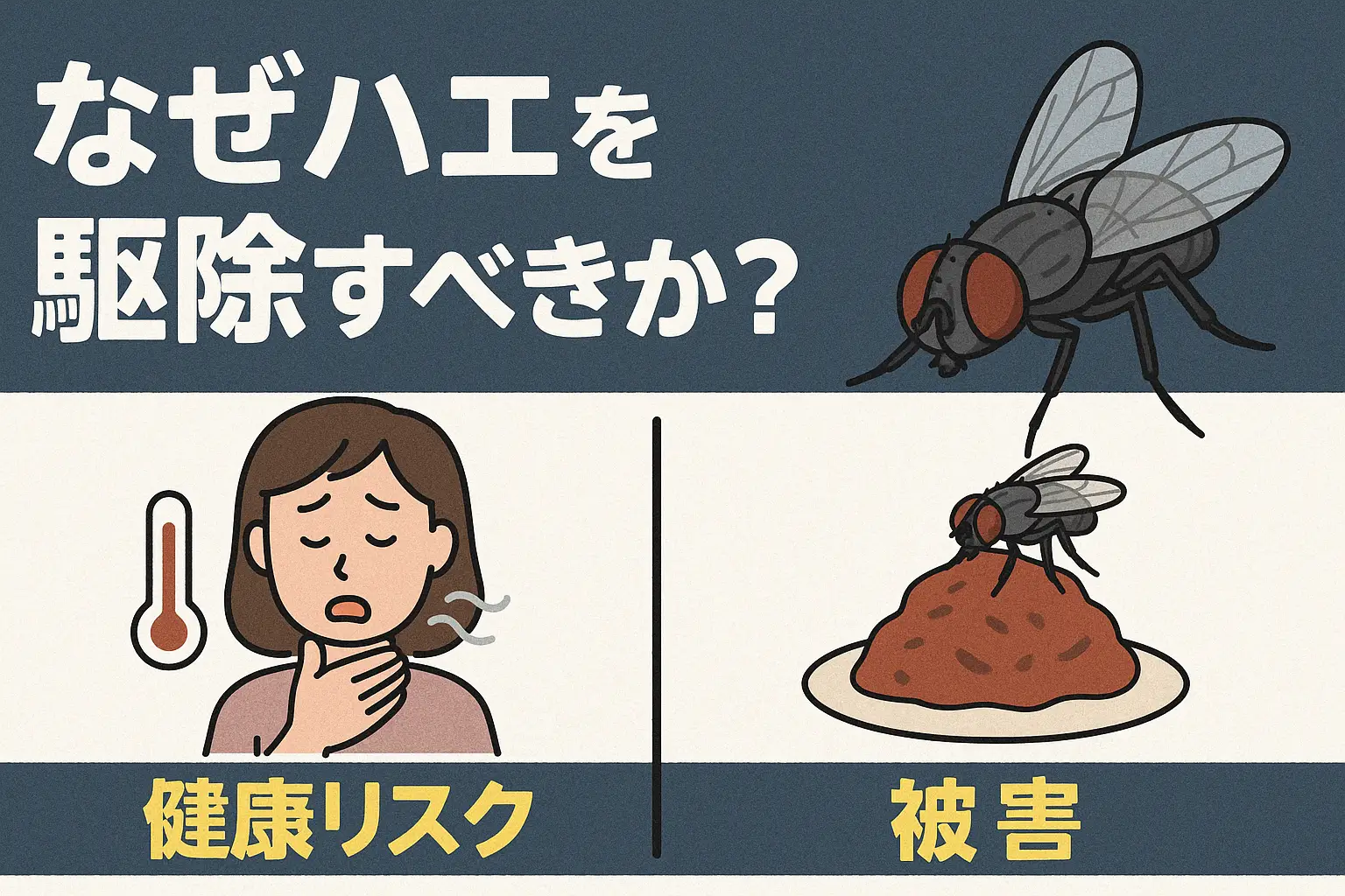 ハエ が 寄っ て くる 病気