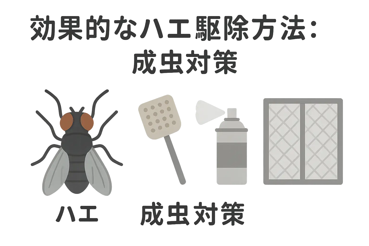 効果的なハエ駆除方法:成虫対策