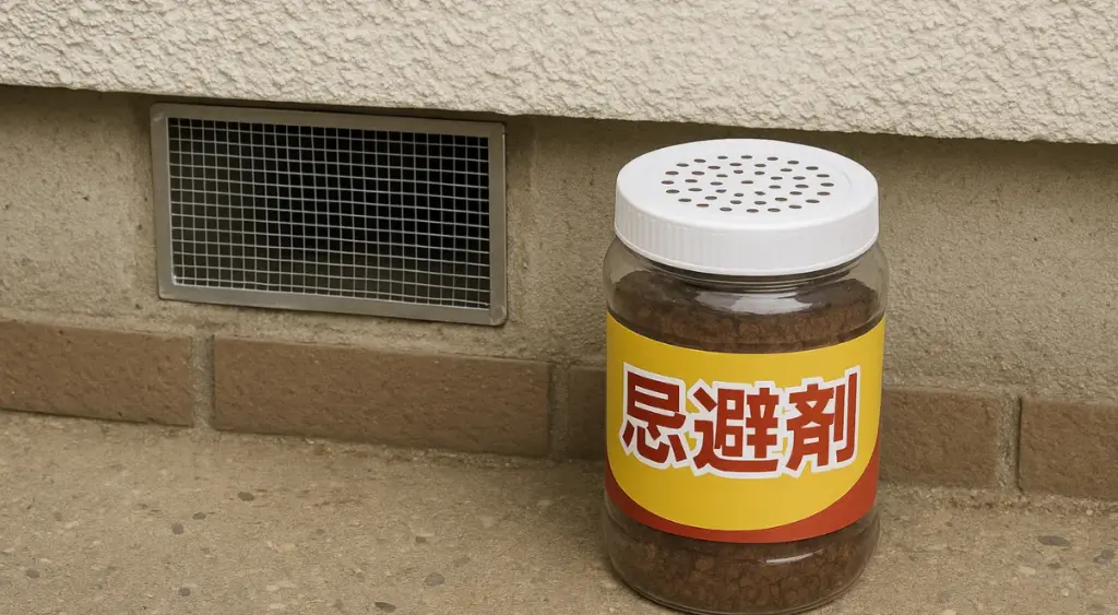 ハクビシン対策で忌避剤の使用