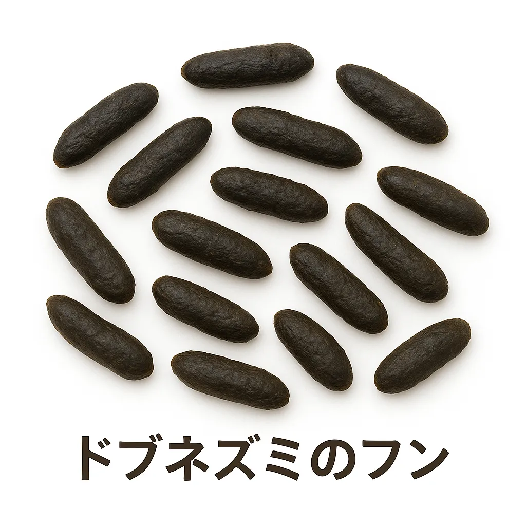 ドブネズミのフン(水回り・床下中心)