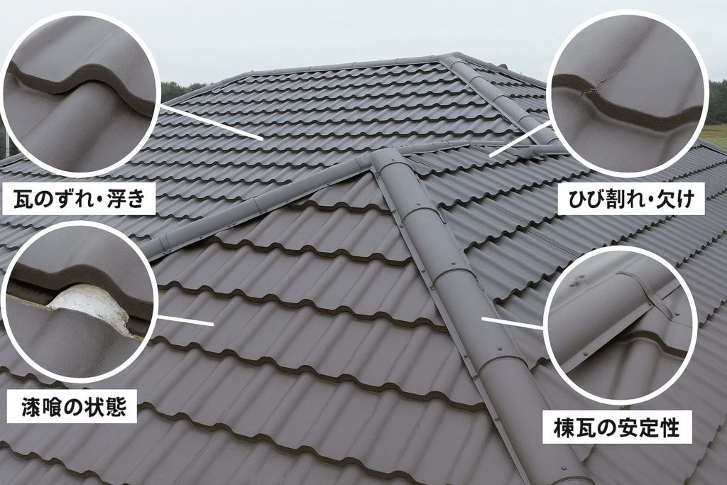 瓦屋根の診断ポイント