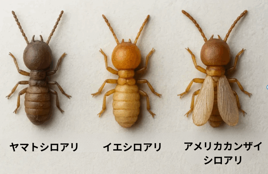 日本に多いシロアリの種類と特徴