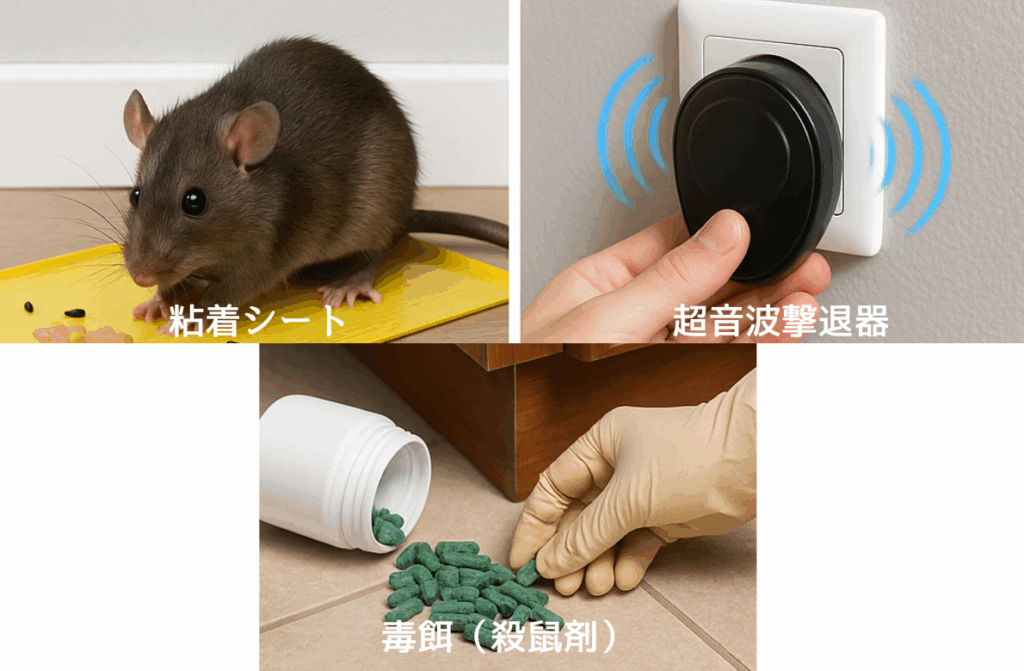 市販のねずみ駆除グッズを活用する