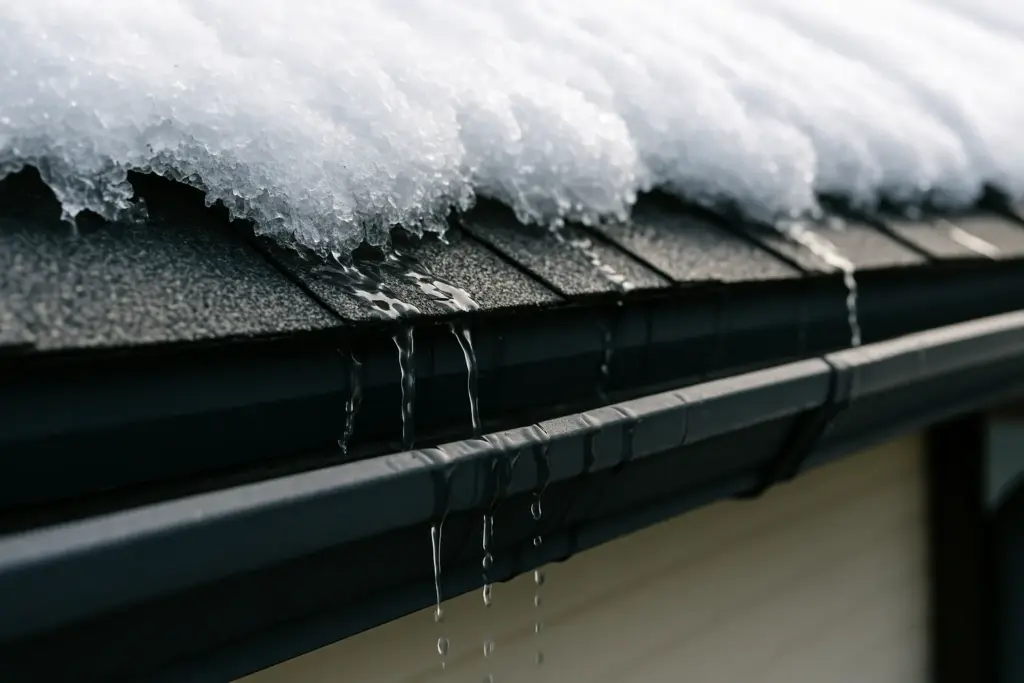 雪解け水の侵入