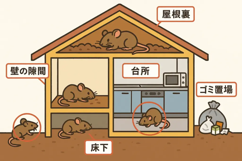 ねずみ駆除の費用は？失敗しないための完全ガイド・ねずみが建物に侵入する理由