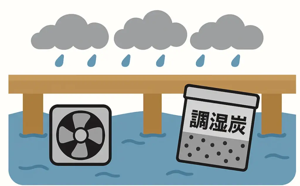 3. 換気・防湿設備の機能が失われる