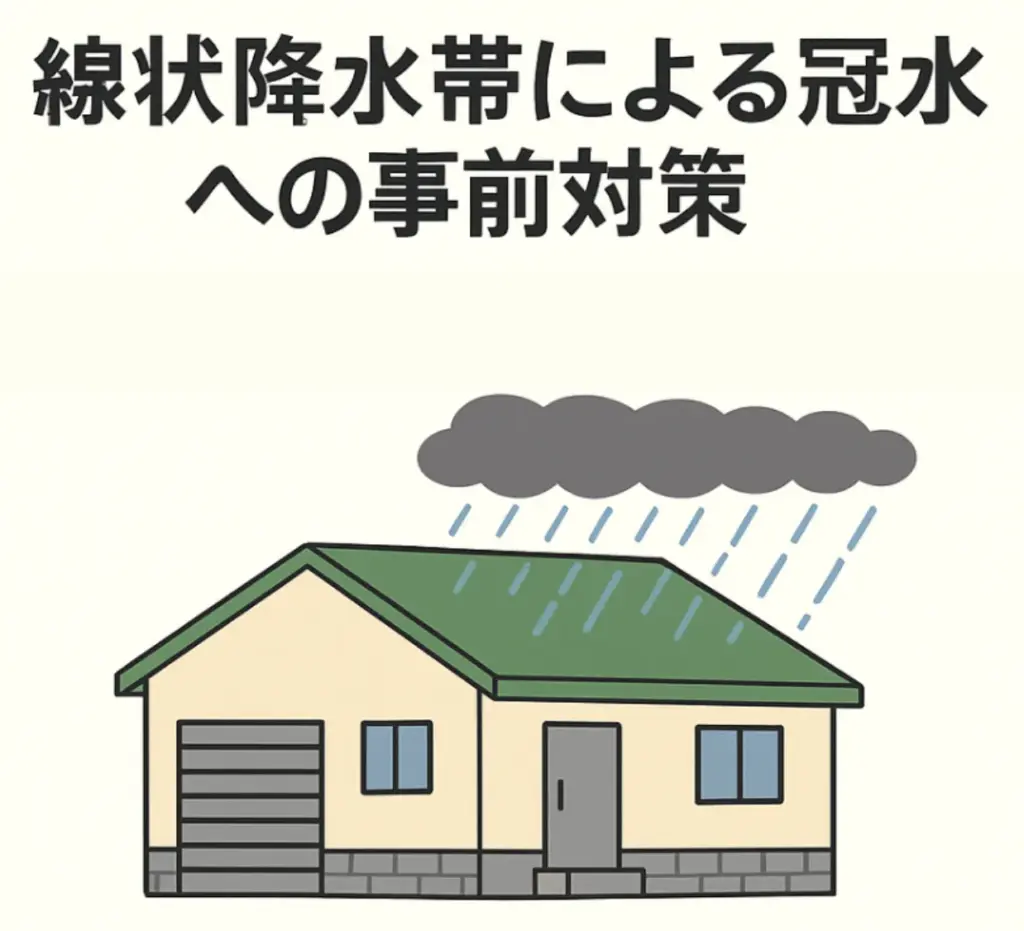 線状降水帯による冠水への事前対策