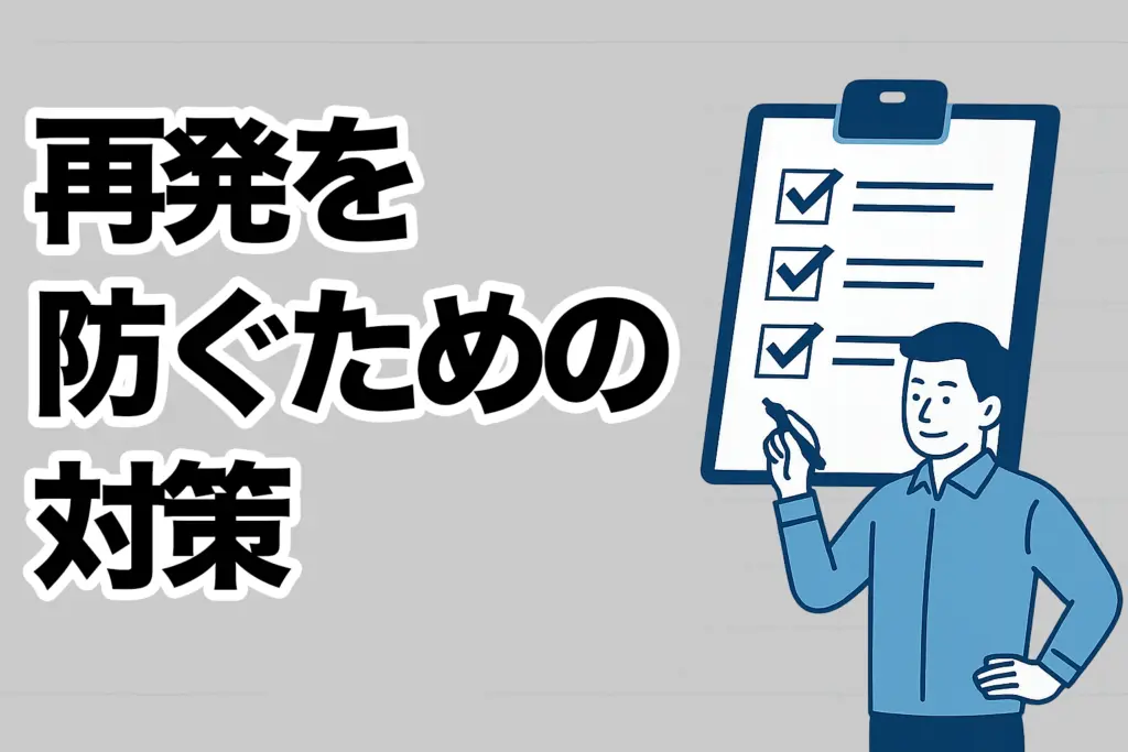 再発を防ぐための対策