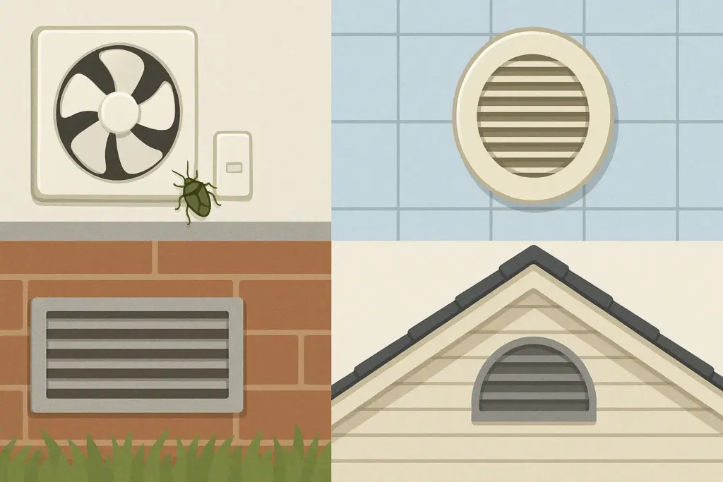 侵入ルート2：換気口と通風口