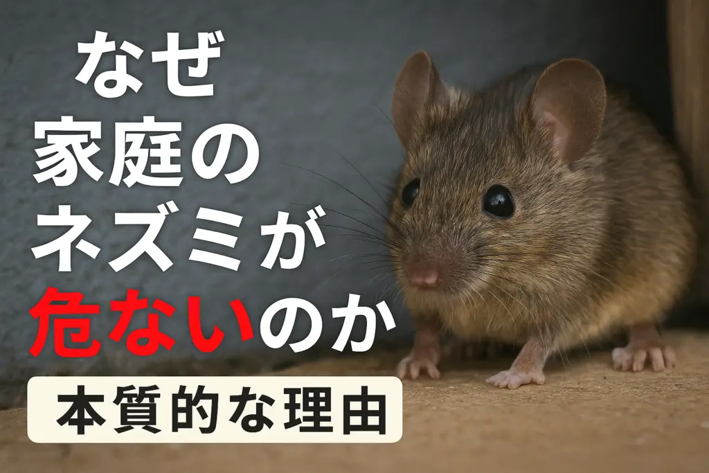 なぜ家庭のネズミが危ないのか(本質的な理由)