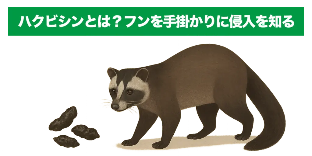 ハクビシンとは？フンを手掛かりに侵入を知る