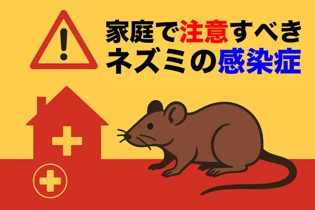 家庭で注意すべき主なネズミ感染症