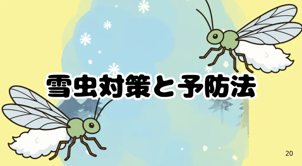 今すぐできる雪虫対策と予防法