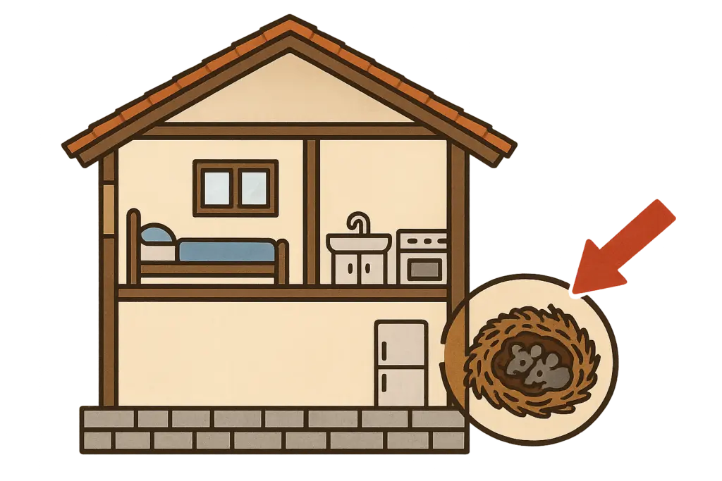 ネズミの巣はどこにある？種類別チェックポイント7選