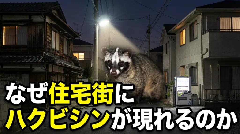 なぜ住宅街にハクビシンが現れるのか
