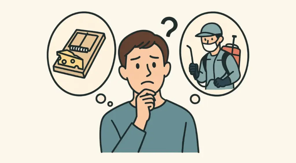 自分でやる？プロに頼む？失敗しないネズミ駆除の選択