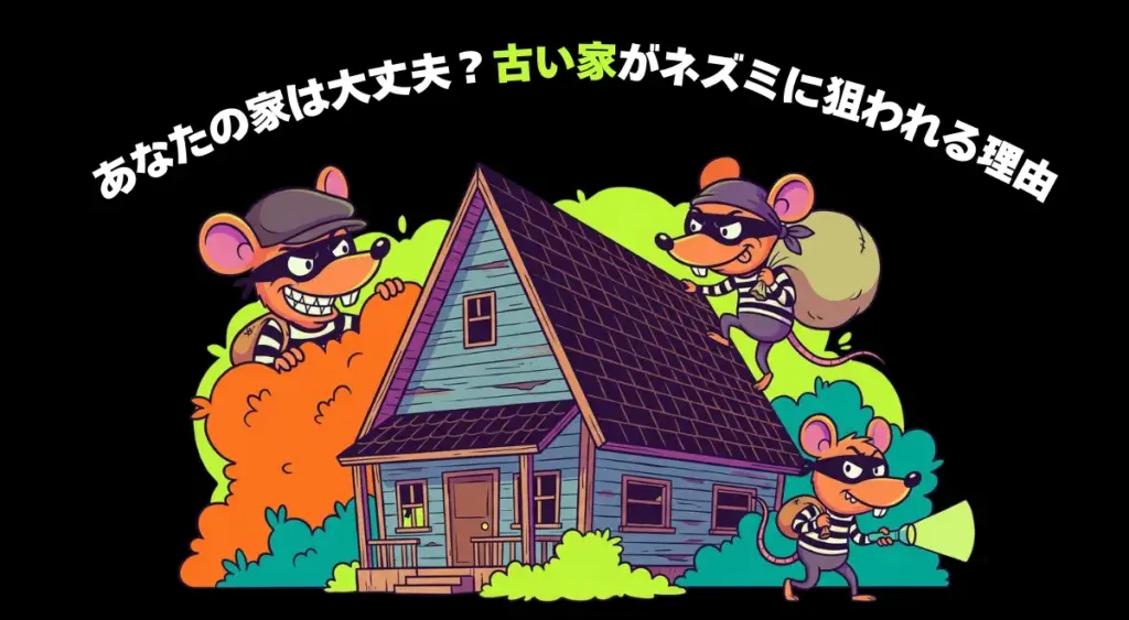 あなたの家は大丈夫？古い家がネズミに狙われる理由