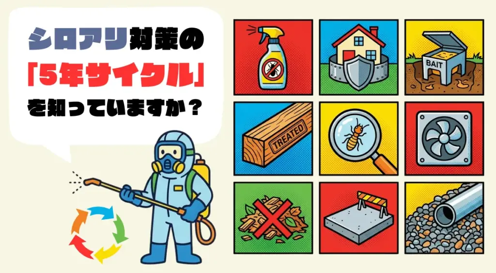 シロアリ対策の「5年サイクル」を知っていますか？