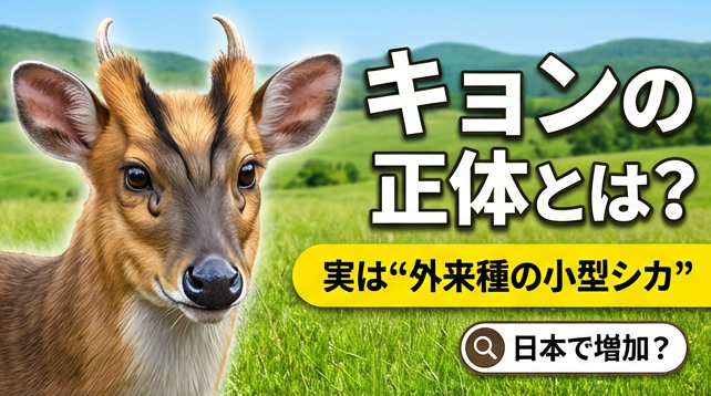 キョンの正体とは？｜実は“外来種の小型シカ”