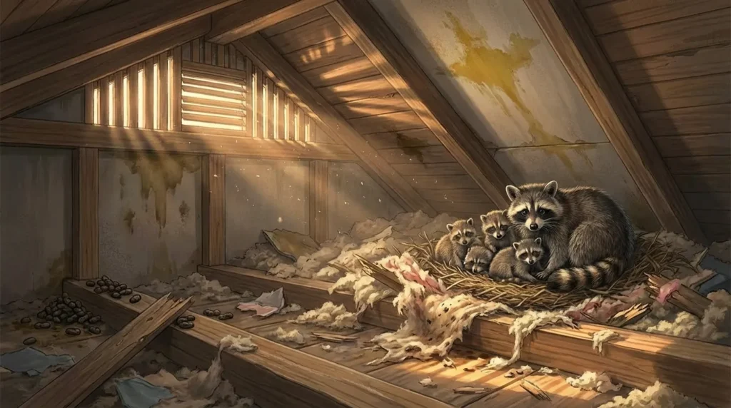 アライグマ 感染症 屋根裏 害獣 駆除