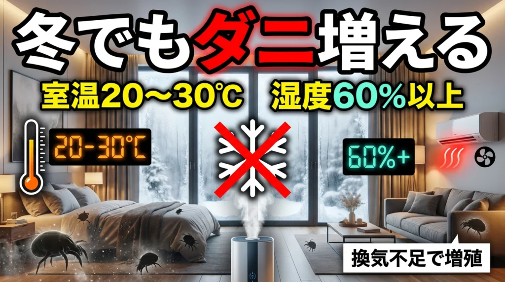 なぜダニは季節に関係なく発生するのか？