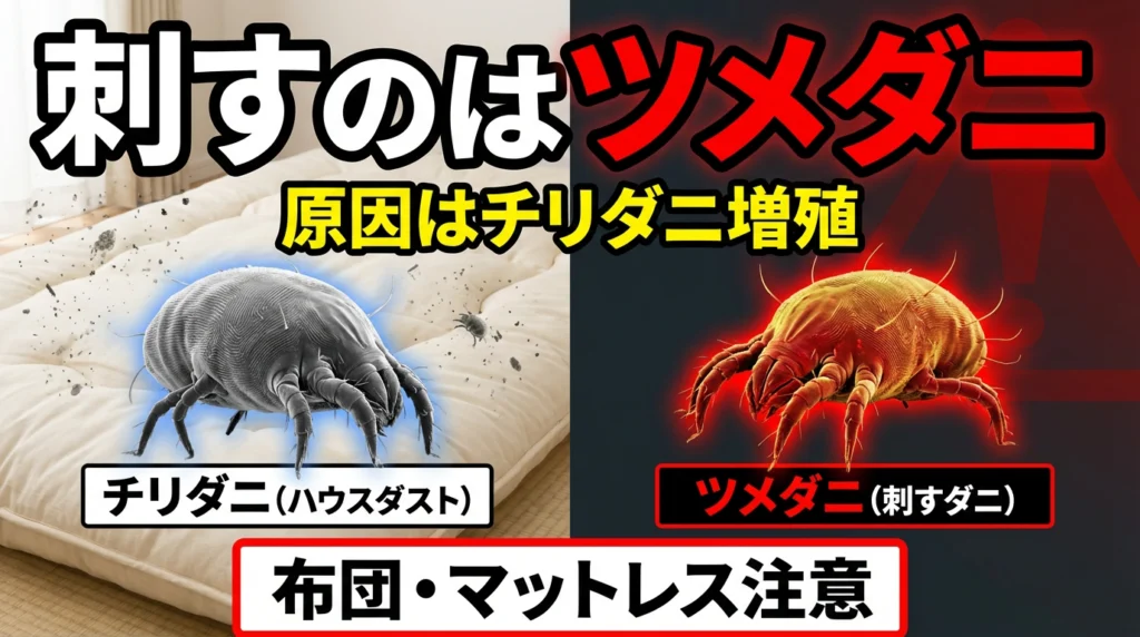 代表的な年中発生するダニ