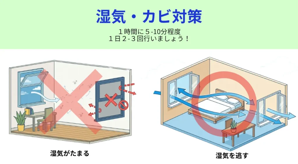 梅雨前に必ずやるべき湿気対策・換気環境の見直し