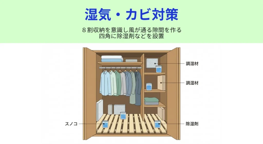 梅雨前に必ずやるべき湿気対策・押入れ・クローゼット