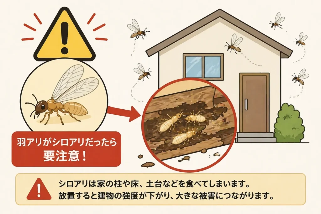 シロアリによる建物被害のリスク