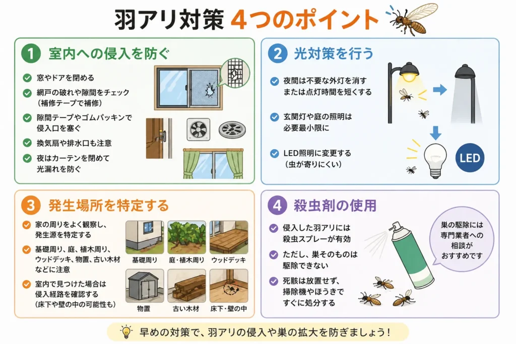 3. 今すぐできる羽アリ対策方法