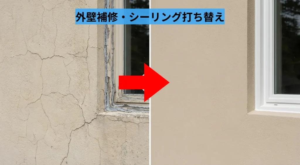 住宅リフォーム/強風対策/外壁補修・シーリング打ち替え