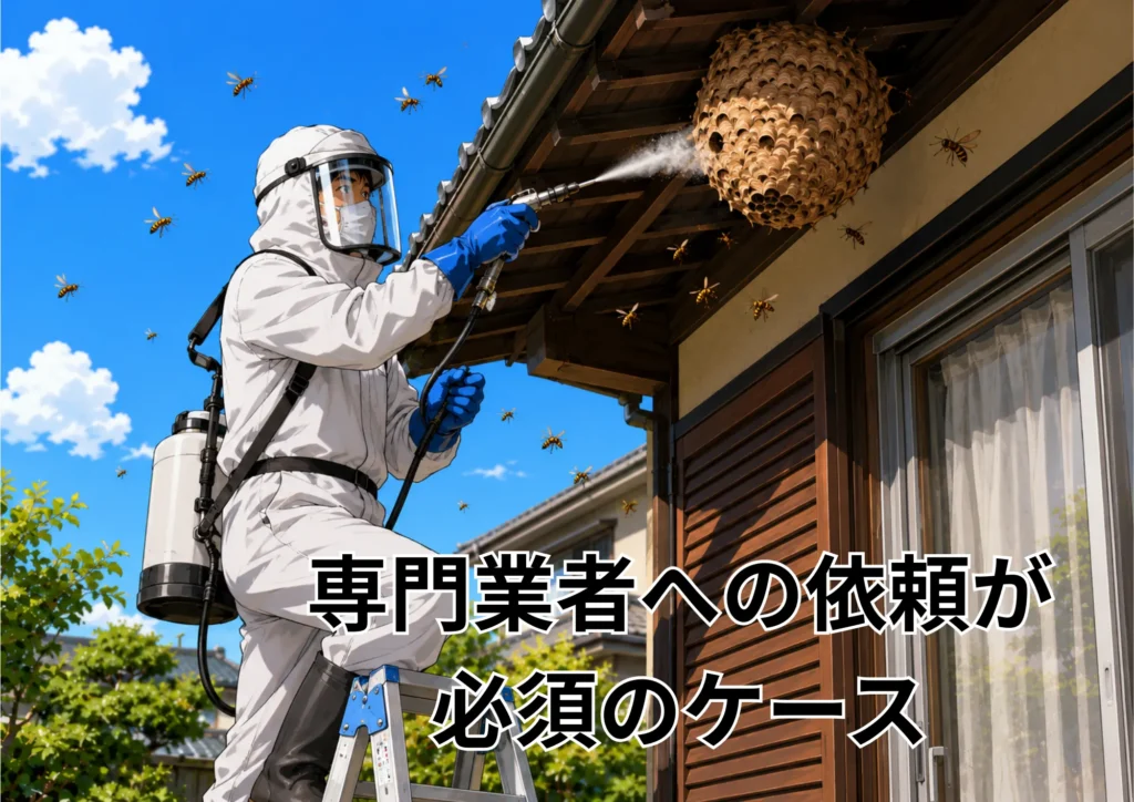 専門業者への依頼必須のケース