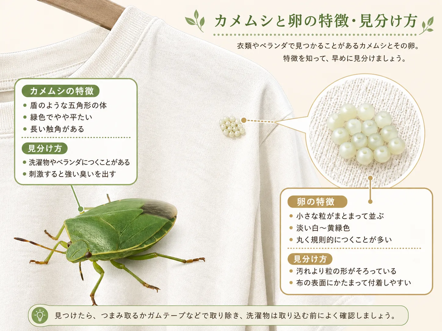 カメムシ の 卵