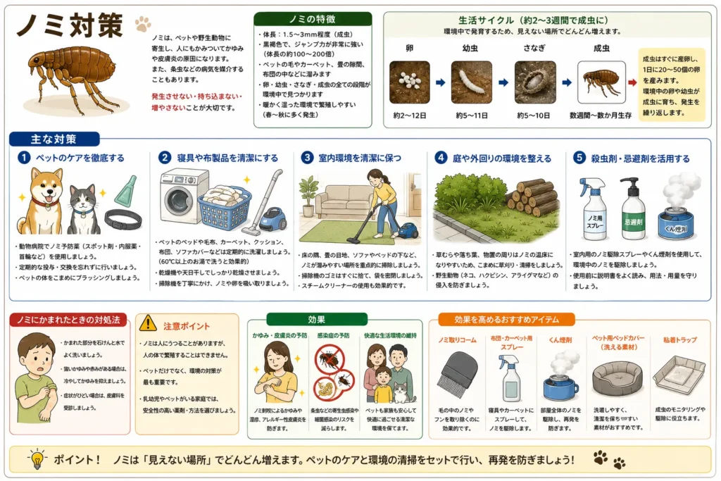 夏の害虫/ノミ