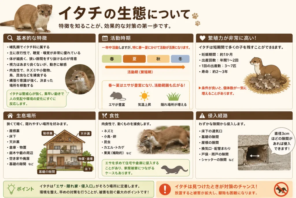 夏の害獣/イタチ