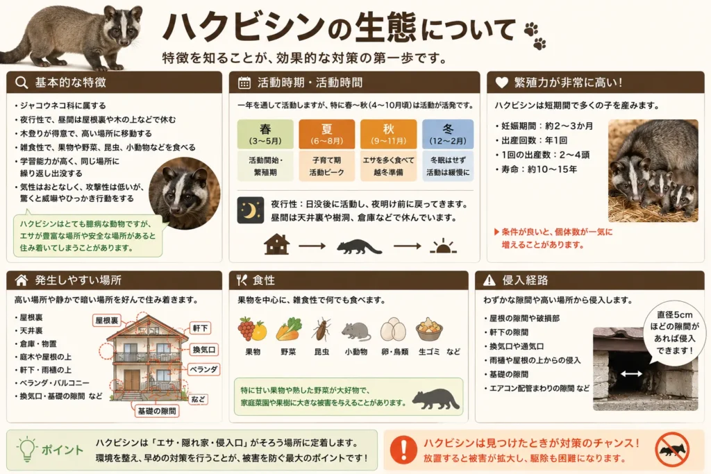 夏の害獣/ハクビシン
