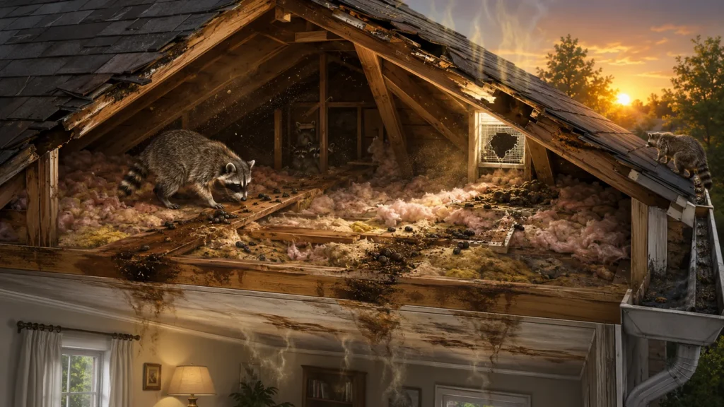 raccoon-droppings-summer-location-damage