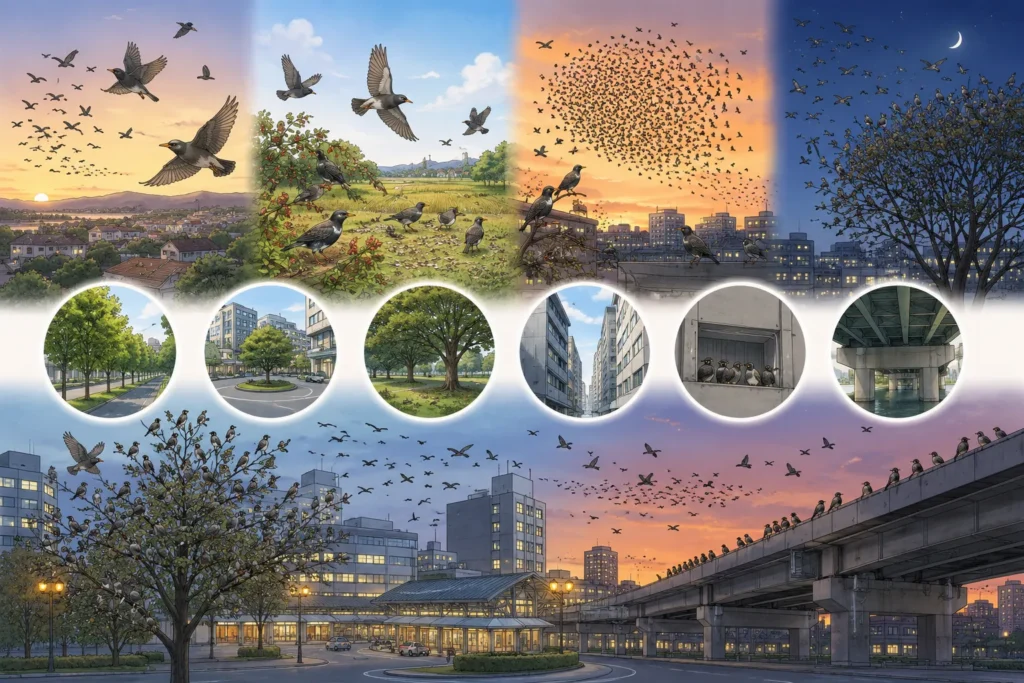 starling-evening-noise-droppings