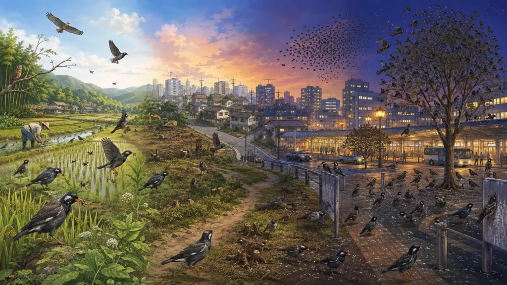 starling-evening-noise-droppings