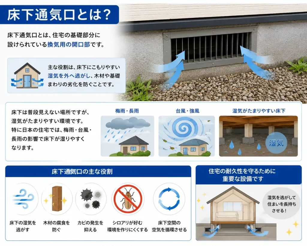 床下通気口とは？