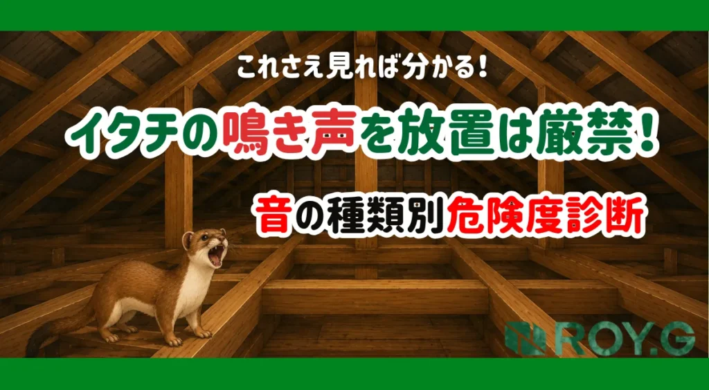 イタチの 鳴き声を放置は危険