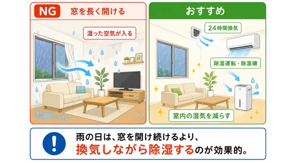 自分でできる梅雨の臭い対策・除湿機やエアコンを活用する