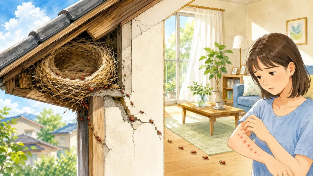 bird-nest-mites-home-control