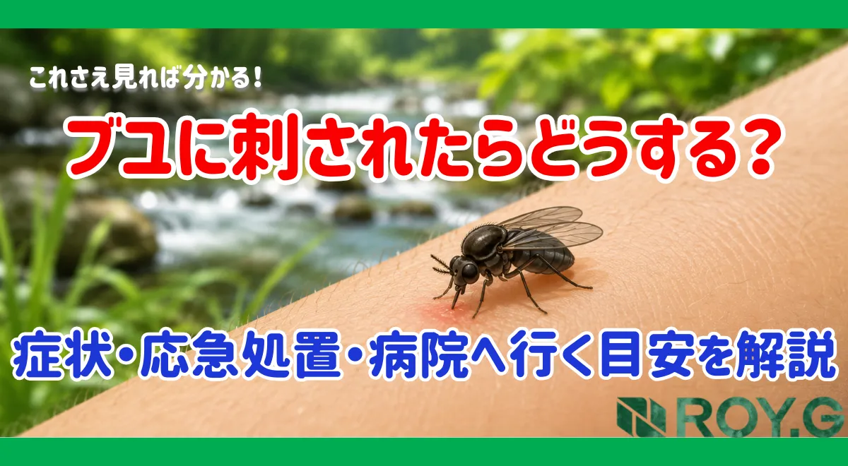 ブユに刺されたらどうする？症状・応急処置・病院へ行く目安を害虫駆除のプロが解説