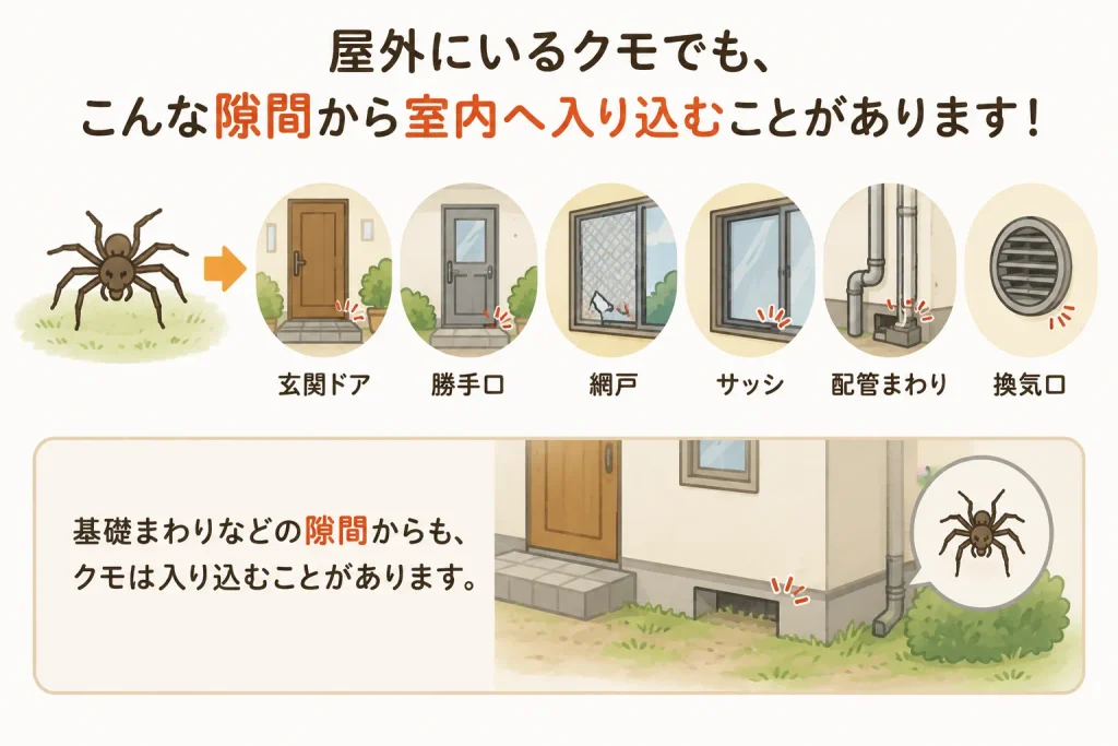 家の中への侵入が増える