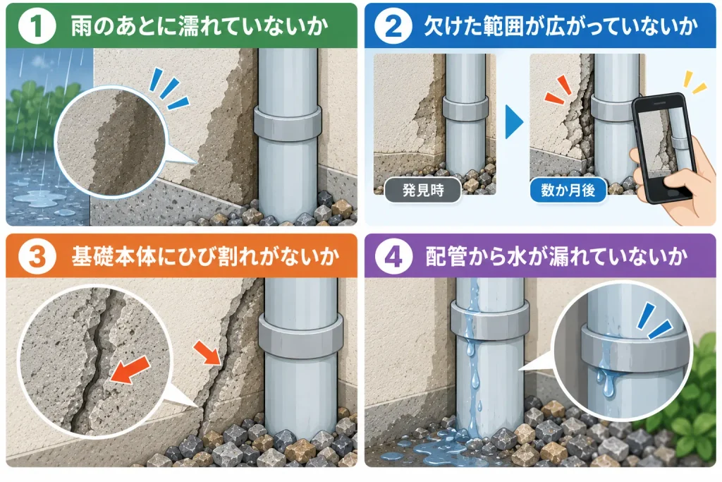 まず自分で確認したいポイント